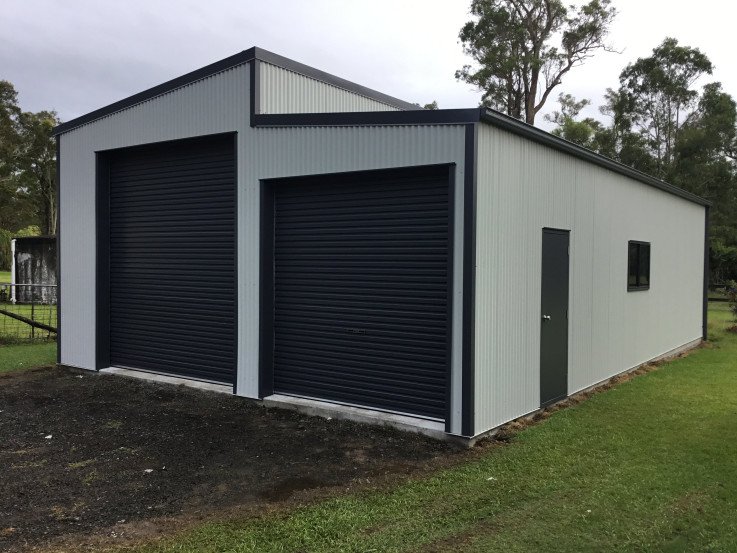 Dual-Door Storage Shed