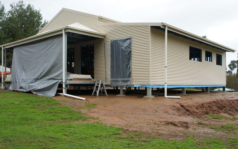 Rural Retreat Kit Home in construction