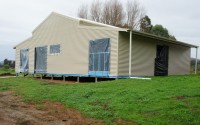 Rural Retreat Kit Home rear view before lock up