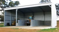 burra hay machienry zincalume shed