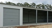 mildra farm shed with enclosed section