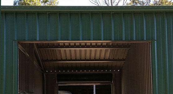 open section of devonport rural shed