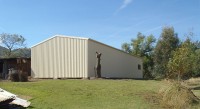 rear of mildura farm shed classic cream