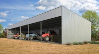 skillion zincalume farm machinery storage shed