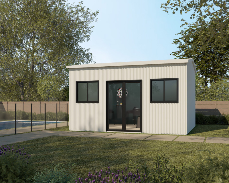 Shed Exterior Game Room Gable Coro Profile