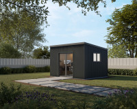 Shed Exterior Home Office Skillion Coro Profile