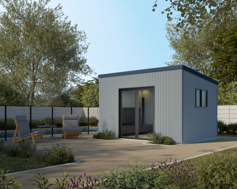 Shed Exterior Kids hideaway Skillion Coro Profile