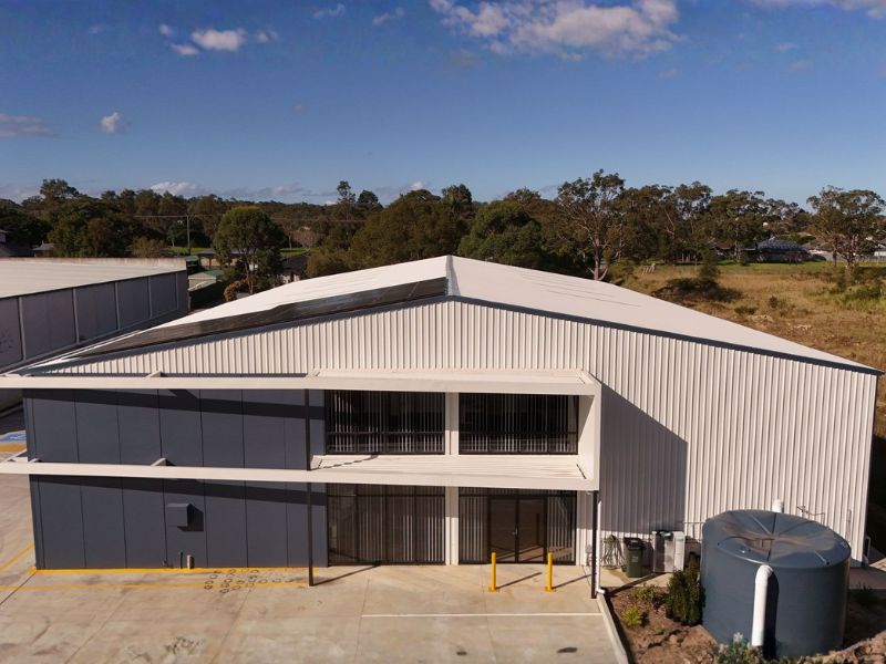 Sheds n Homes Central Coast Modern Commercial Hub Shed Project Aus 2