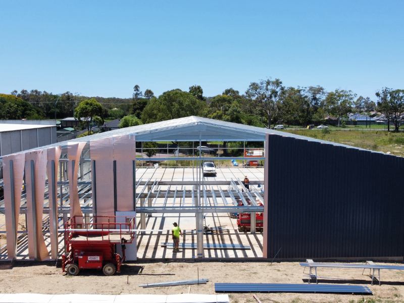 Sheds n Homes Central Coast Modern Commercial Hub Shed Project Aus 3
