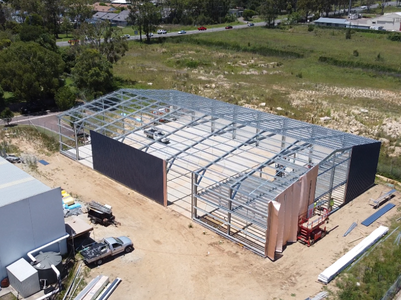 Sheds n Homes Central Coast Modern Commercial Hub Shed Project Aus 4