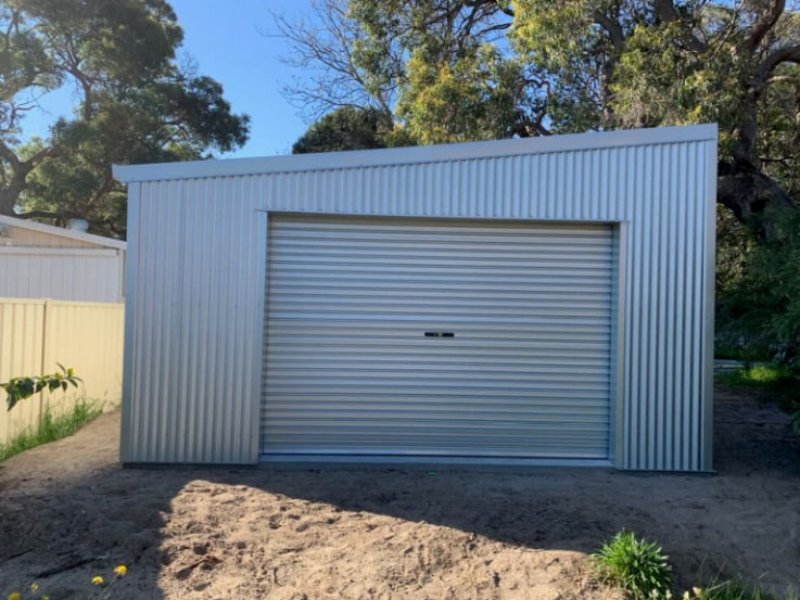 Zincalume Skillion Garage